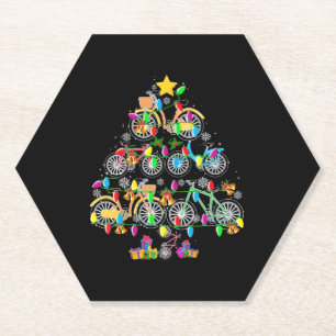 Fahrradweihnachtsbaum Sonnenradfahrer Untersetzer