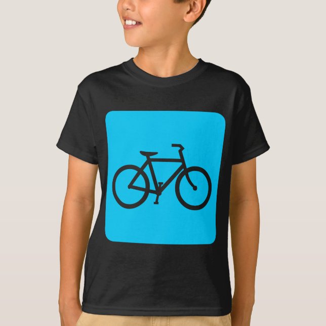 Fahrradzeichen - Sky Blue T-Shirt (Vorderseite)