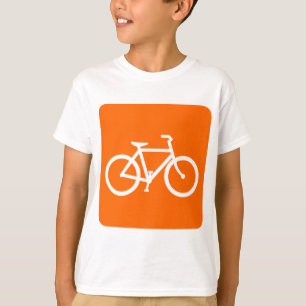 Fahrradzeichen - weiß T-Shirt