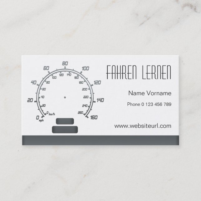 fahrschule visitenkarte (Vorderseite)