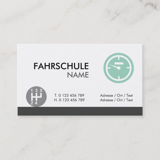 fahrschule visitenkarte (Vorderseite)