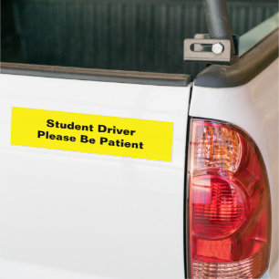 Fahrschüler Neuer Fahrer, Teenager, Gelb Schwarz Autoaufkleber