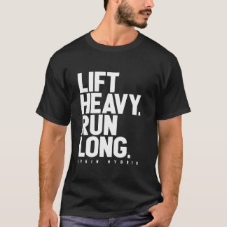 Fahrstuhl schweres Lang Hybrid Athlete Training Gy T-Shirt