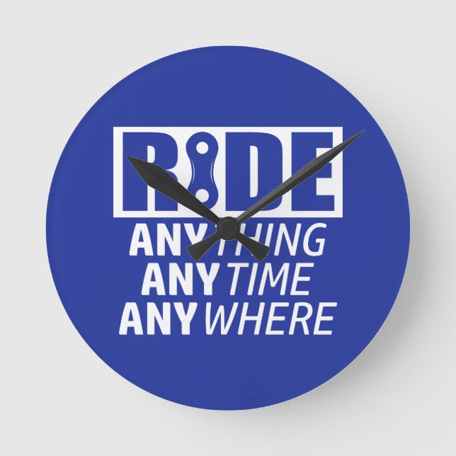 Fahrt, alle, immer wenn, überall runde wanduhr (Vorderseite)