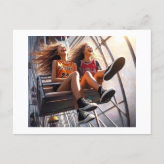 Fahrt auf dem Riesenrad Postkarte