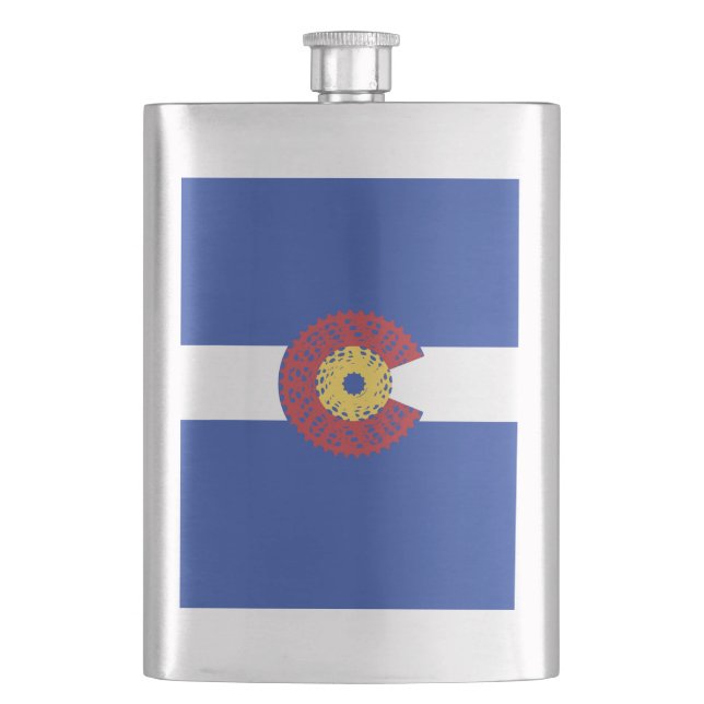Fahrt Colorado (Fahrradkassette) Flachmann (Vorderseite)