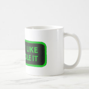 Fahrt, die es Sie mag, stahl es -grün Kaffeetasse
