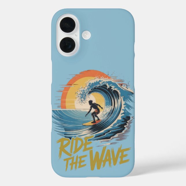 Fahrt durch die Wave iPhone 16 Hülle (Rückseite)