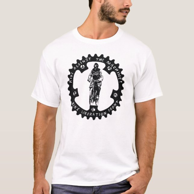 FAHRT GEGEN DIE MACHINE-BIKE BEFREIUNGS-FRONT T-Shirt (Vorderseite)