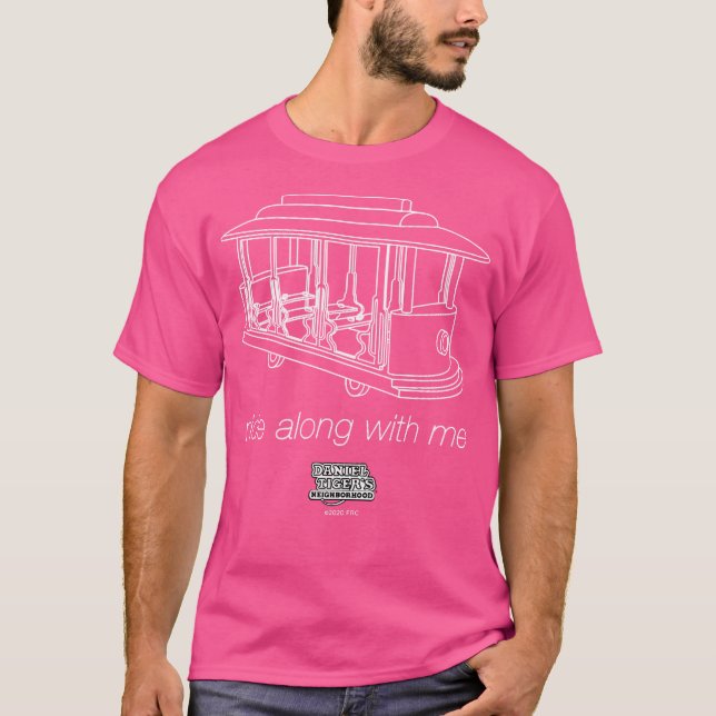 Fahrt mit Daniel Tiger (dunkel) T-Shirt (Vorderseite)