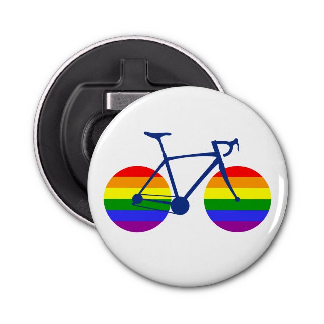 Fahrt mit dem Pride Bike Flaschenöffner (Vorderseite)