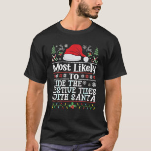 Fahrt mit den festlichen Gezeiten mit Weihnachten T-Shirt