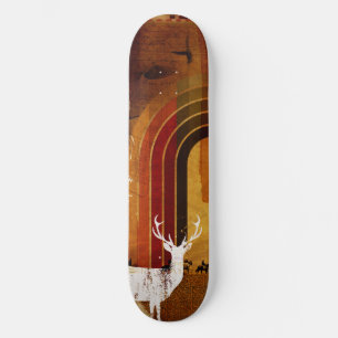 Fahrt mit den wild lebenden Tieren! Skateboard