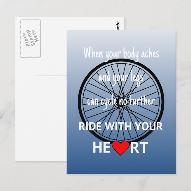 Fahrt mit Ihrer herzinspirierenden Postkarte (Vorne/Hinten)