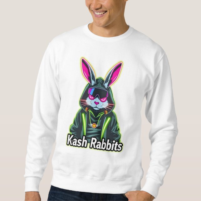Fahrt mit Neon Kash Kaninchen Sweatshirt (Vorderseite)