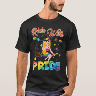 Fahrt mit Stolz auf dem LGBT Halloween-Lesben C T-Shirt