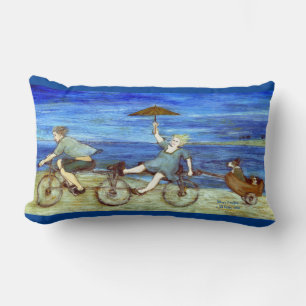 Fahrt mit Tandem Fahrrad Lendenkissen