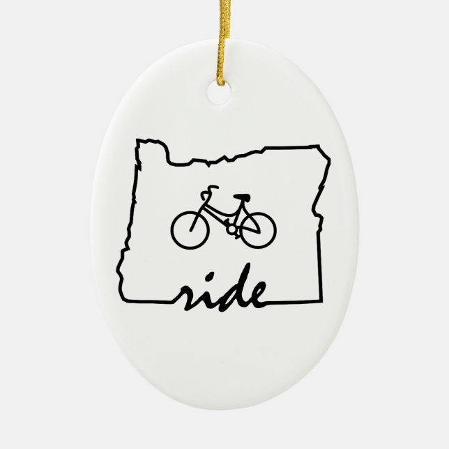 Fahrt Oregon (Radfahren) Keramikornament (Vorne)