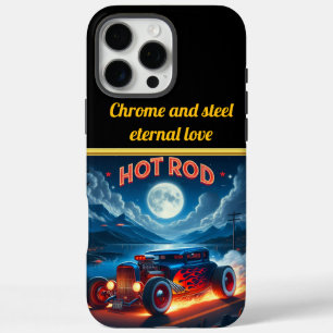 Fahrt unter dem Mondschein in einem klassischen fr iPhone 16 Pro Max Hülle