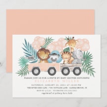 Fahrt von Jungle Animals Girls Babydusche