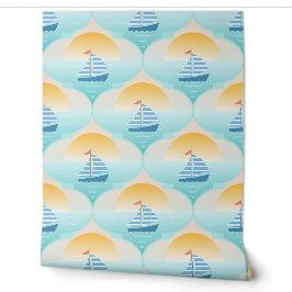 Fahrt zum Beach Sailor Boat Tapete