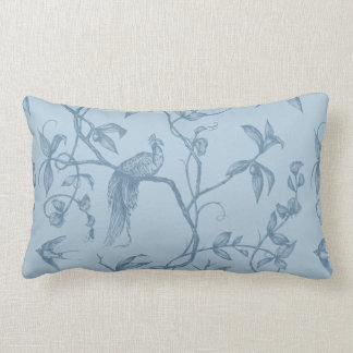 Fahrt zum Chateau Peacock Blue Throw Kissen