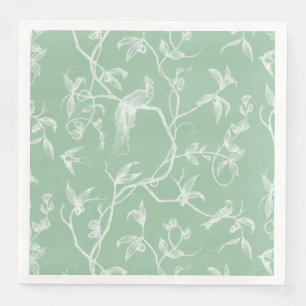 Fahrt zum Schloss Peacock Green2 Serviette