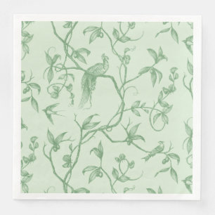 Fahrt zum Schloss Peacock Green Serviette