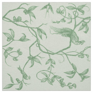 Fahrt zum Schloss Peacock Green Stoff