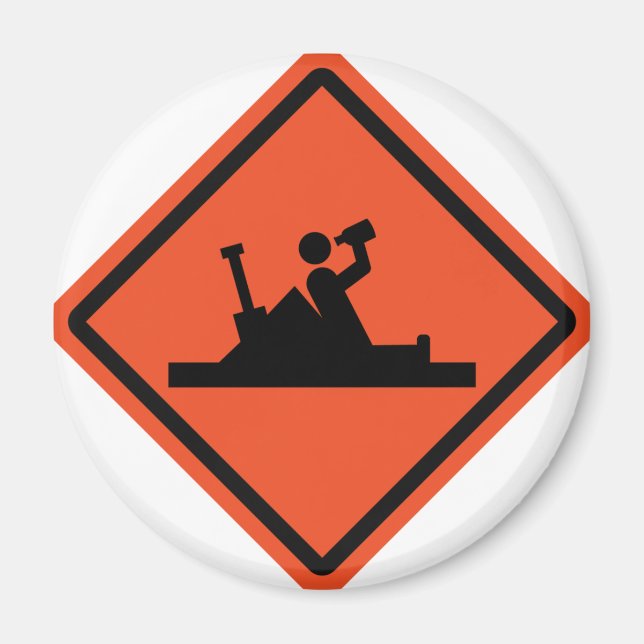 Fahrwerk für lustiges Bier Magnet (Vorne)