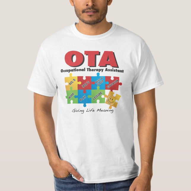 Fahrwerkbeschäftigungstherapie-behilfliches T-Shirt (Vorderseite)