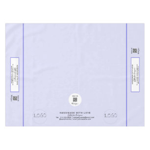 Fahrzeug Lavendel 52 x 70 QR Code anzeigen Tischdecke