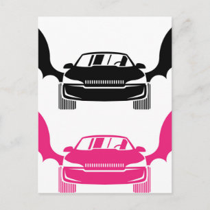 Fahrzeug mit Flügeln Postkarte