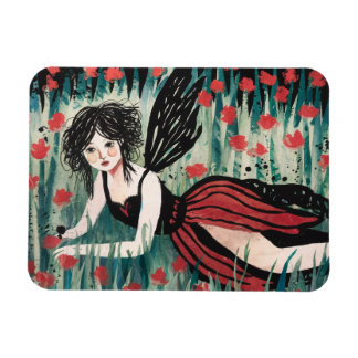 Faia in einer Blume Wiese Aquarell Magnet