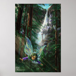 Faia und Burgen Fantasy Kunst, Dichtung und Musik Poster