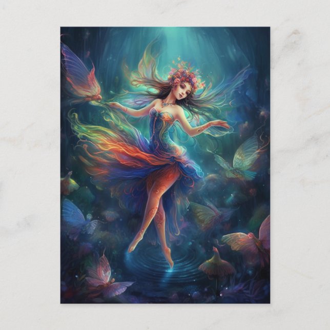 Faible Dancing over Water Fantasy Art Postkarte (Vorderseite)