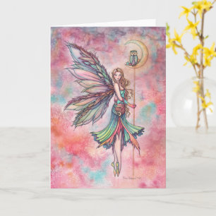 Faible Farben und Schüssel auf dem Mond Fantasy Ar Karte