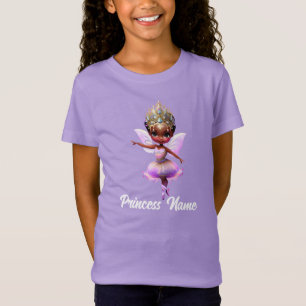 Faicess Prinzessin pink ballerina tutu melanin Gir T-Shirt