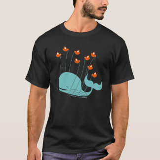 Failwhale bunter dunkler T-Shirt-T - Shirt
