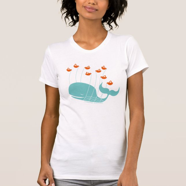 Failwhale Damen-grundlegender T - Shirt (Vorderseite)