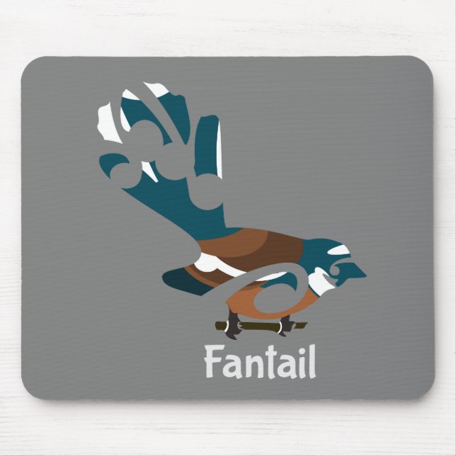 Faintail Piwakawaka Mousepad (Vorne)