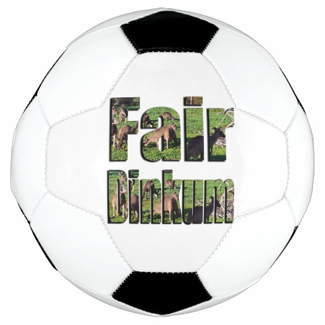 Fair Dinkum Aussie Slang Logo, Fußball (Vorderseite)