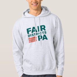 Fair Districts PA Aschgrauer Kapuzenpullover Hoodie