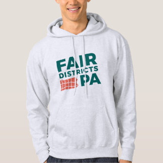 Fair Districts PA Aschgrauer Kapuzenpullover Hoodie