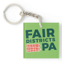 Fair Districts PA-Schlüsselanhänger