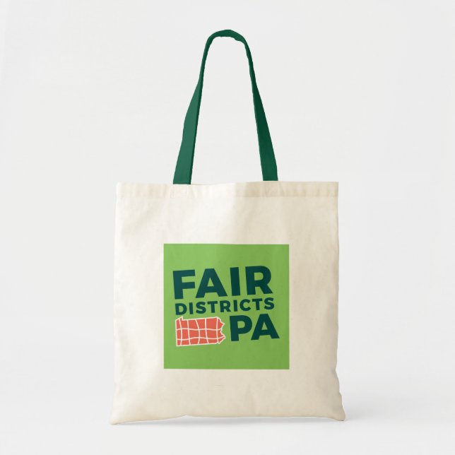 Fair Districts PA Tote Bag Tragetasche (Vorne)