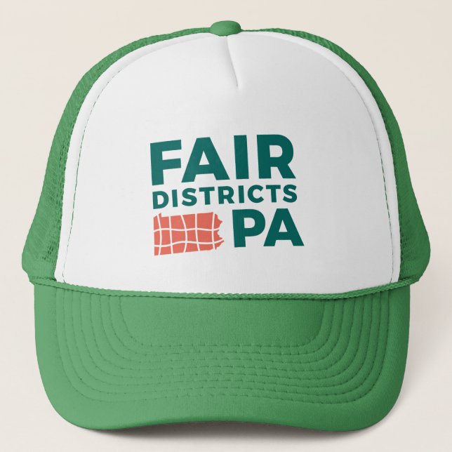 Fair Districts PA Trucker Hat Truckerkappe (Vorderseite)