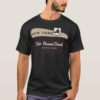 Fair Haven Beach Staat Park New York Begrüßungszei T-Shirt