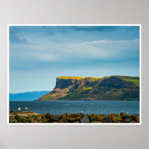 Fair Head Nordirland Wandkunst   Klippen Druck Poster