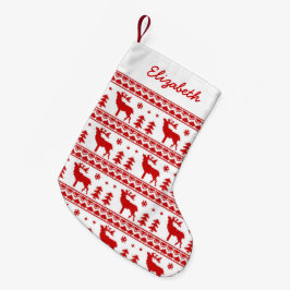 Fair Isle Christmas Sweater Muster Kleiner Weihnachtsstrumpf